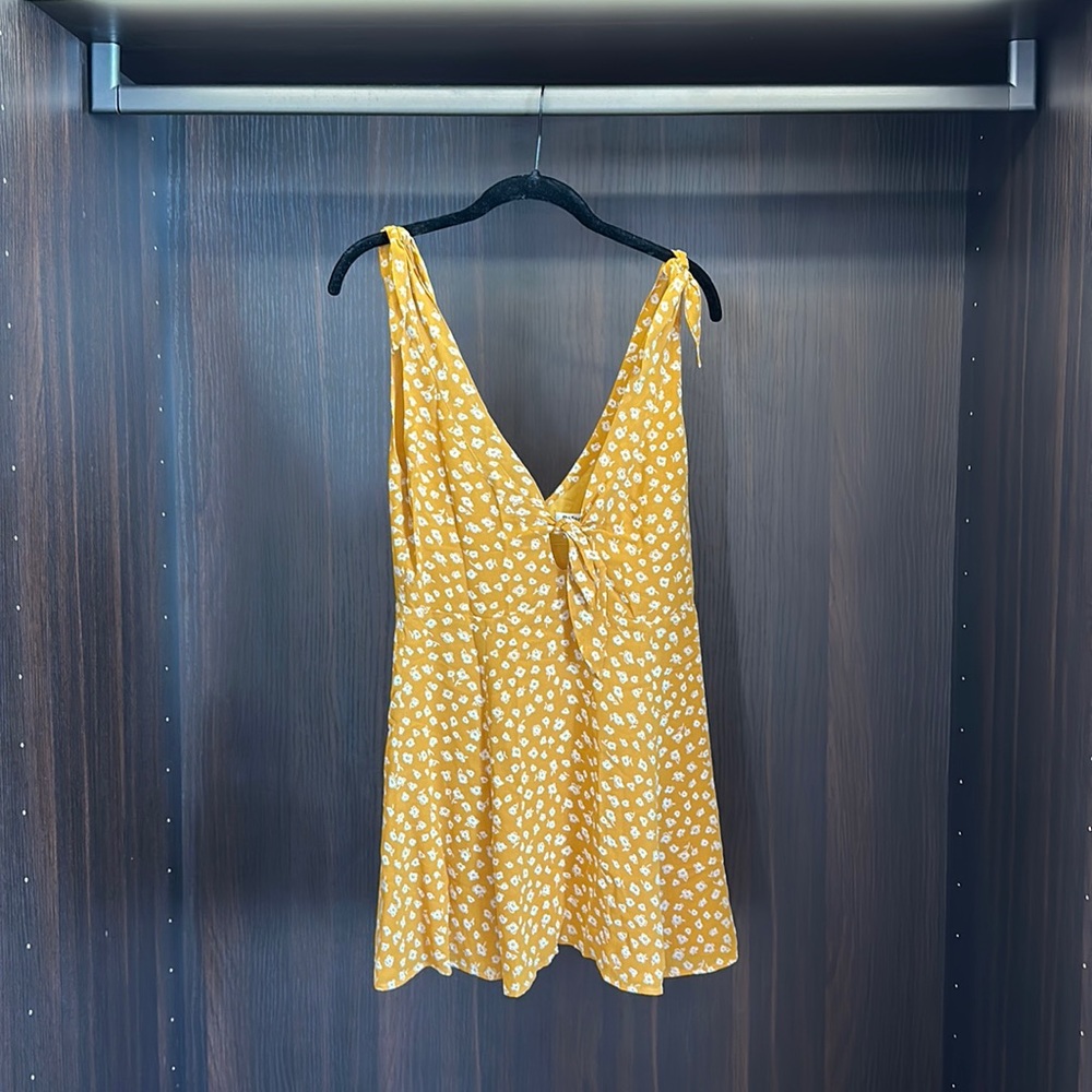 Reformation Yellow Dress Size Small